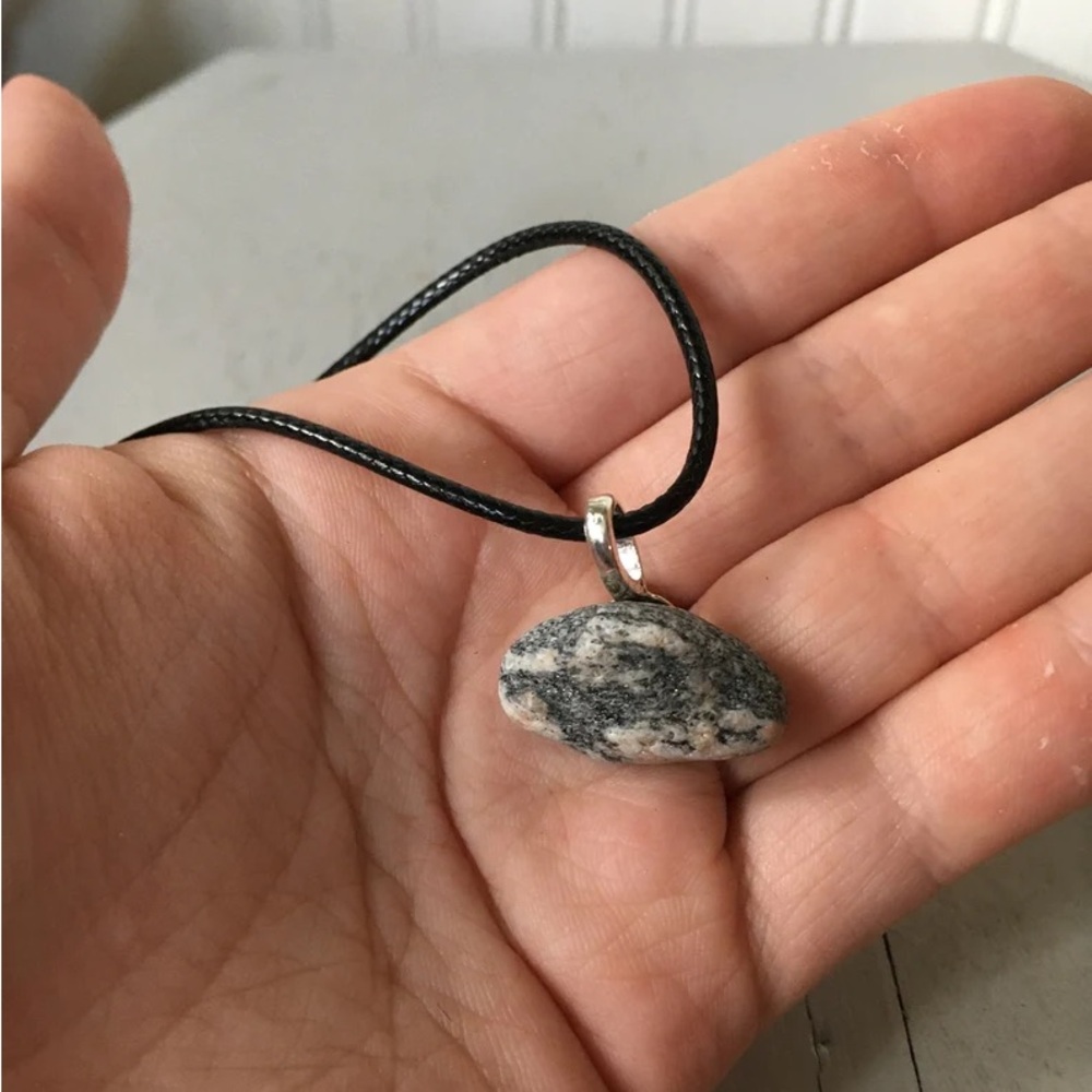 Real Lake Erie rock necklace